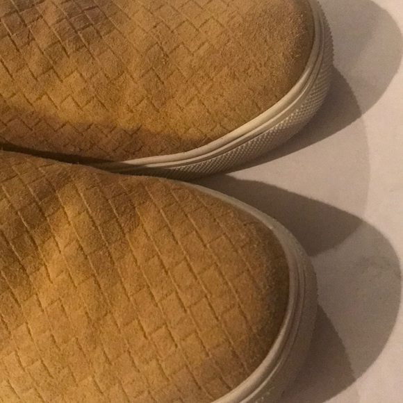 Sam Edelman Suede Woven Slip on Loafers Gold Sz 8. MS1355C - Picture 4 of 8